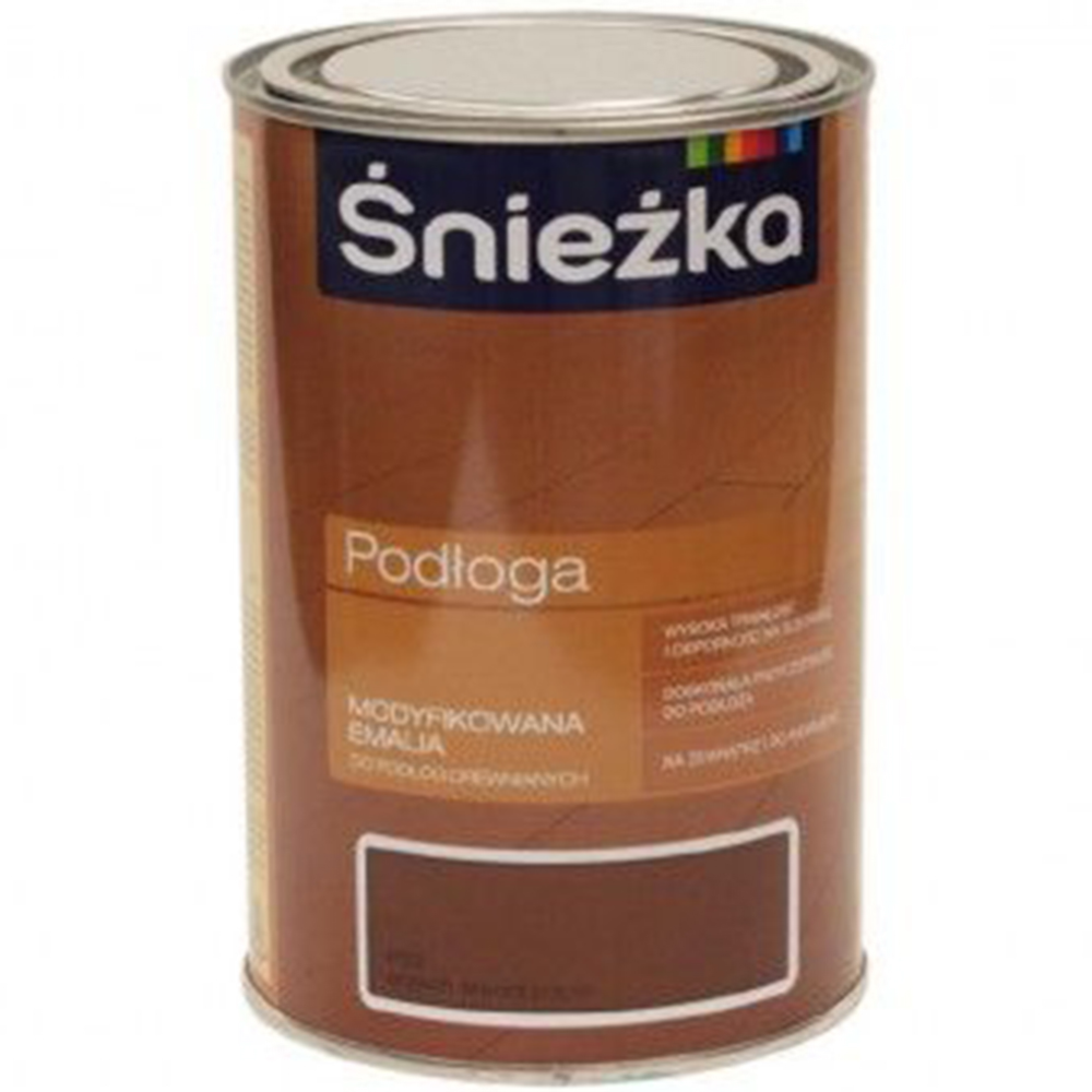 Эмаль «Sniezka» Podloga, средний орех, 2.5 л
