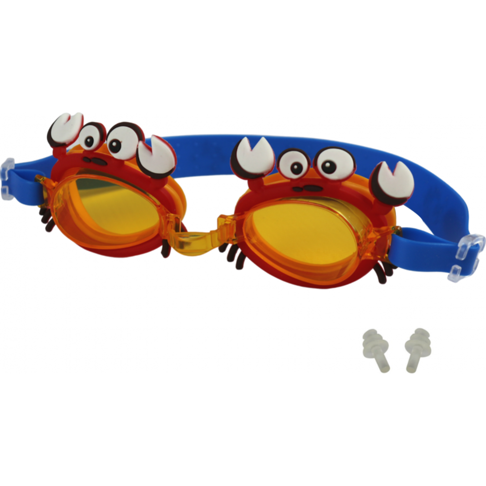 Очки для плавания «Elous» YG-1100, оранжевый/синий