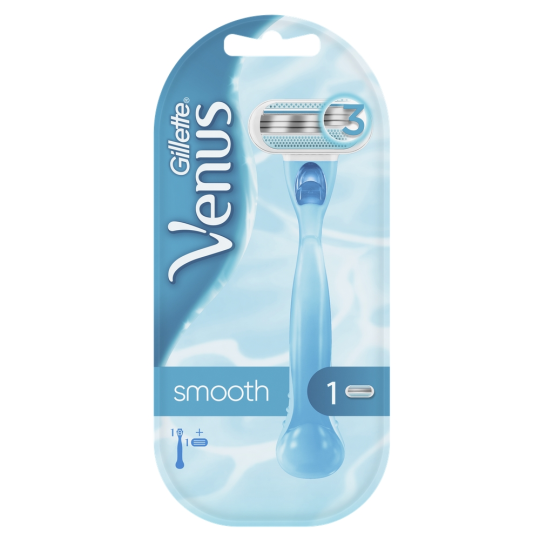 Бритва / станок для бритья женский Gillette Venus Smooth с 1 кассетой