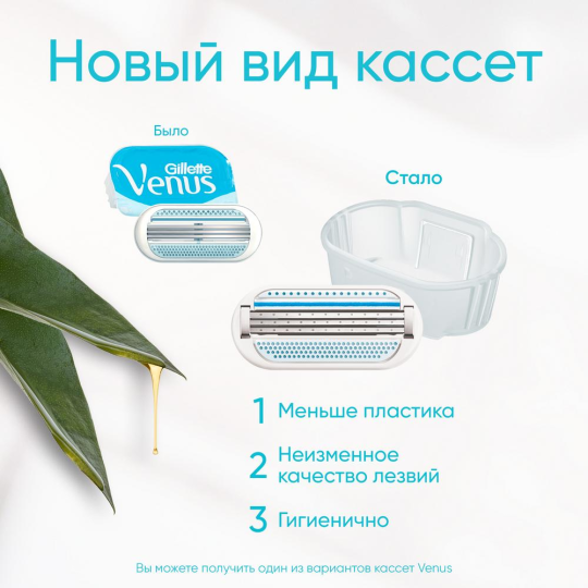 Бритва / станок для бритья женский Gillette Venus Smooth с 1 кассетой