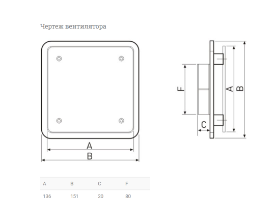 Диффузор BDOP-80, 5209185400 Soler&Palau