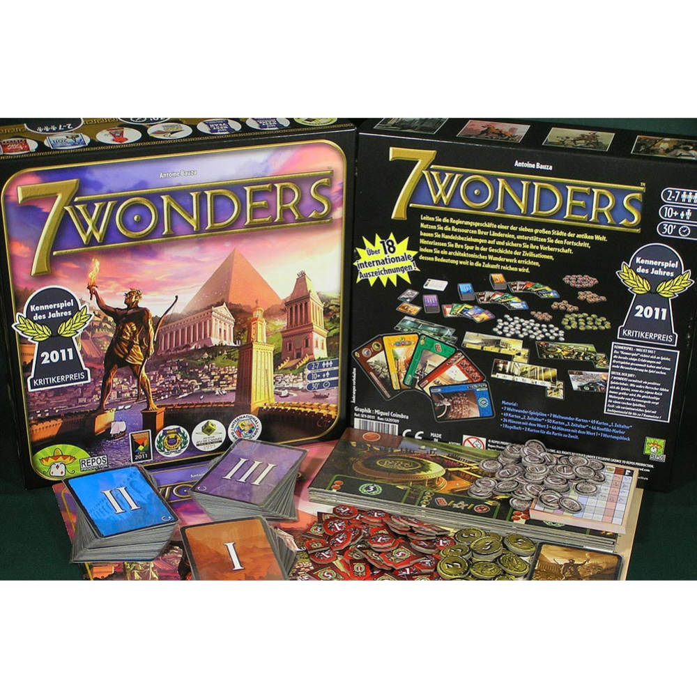 Картинка товара Настольная игра «Asmodee» 7 чудес, 7 Wonders