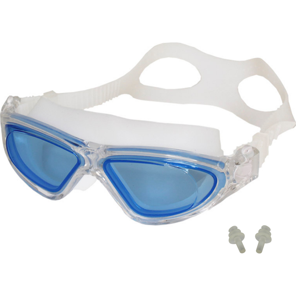 Очки для плавания «Elous» YG-5500, белый/синий