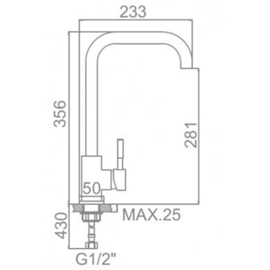 Смеситель для кухни «Ledeme» L74998A-4