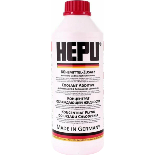 Антифриз «Hepu» P999-G12 HEPUG12, красный, 1.5 л