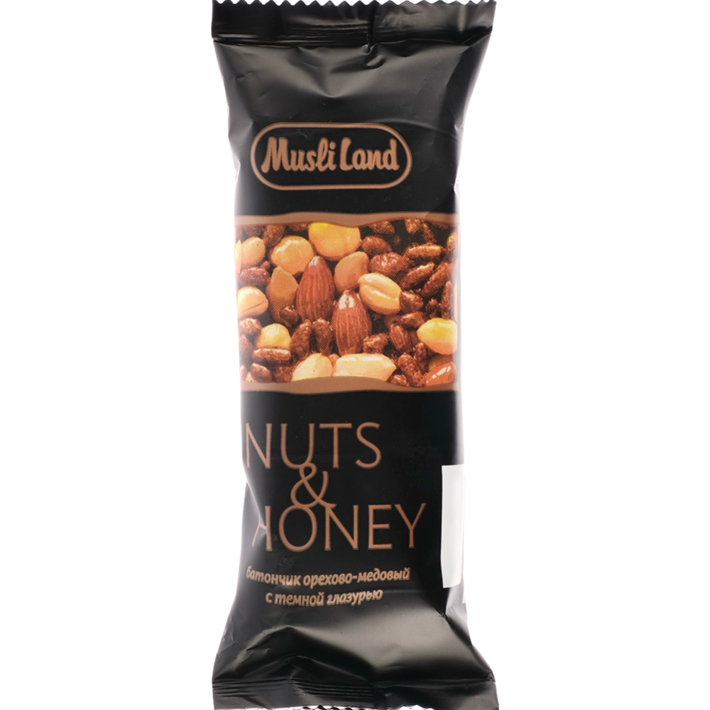 Батончик орехово-медовый «Nuts» с тёмной глазурью, 45 г