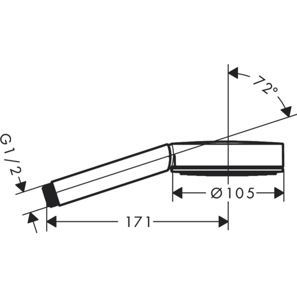 Лейка душевая «Hansgrohe» Pulsify 1jet, 24120000