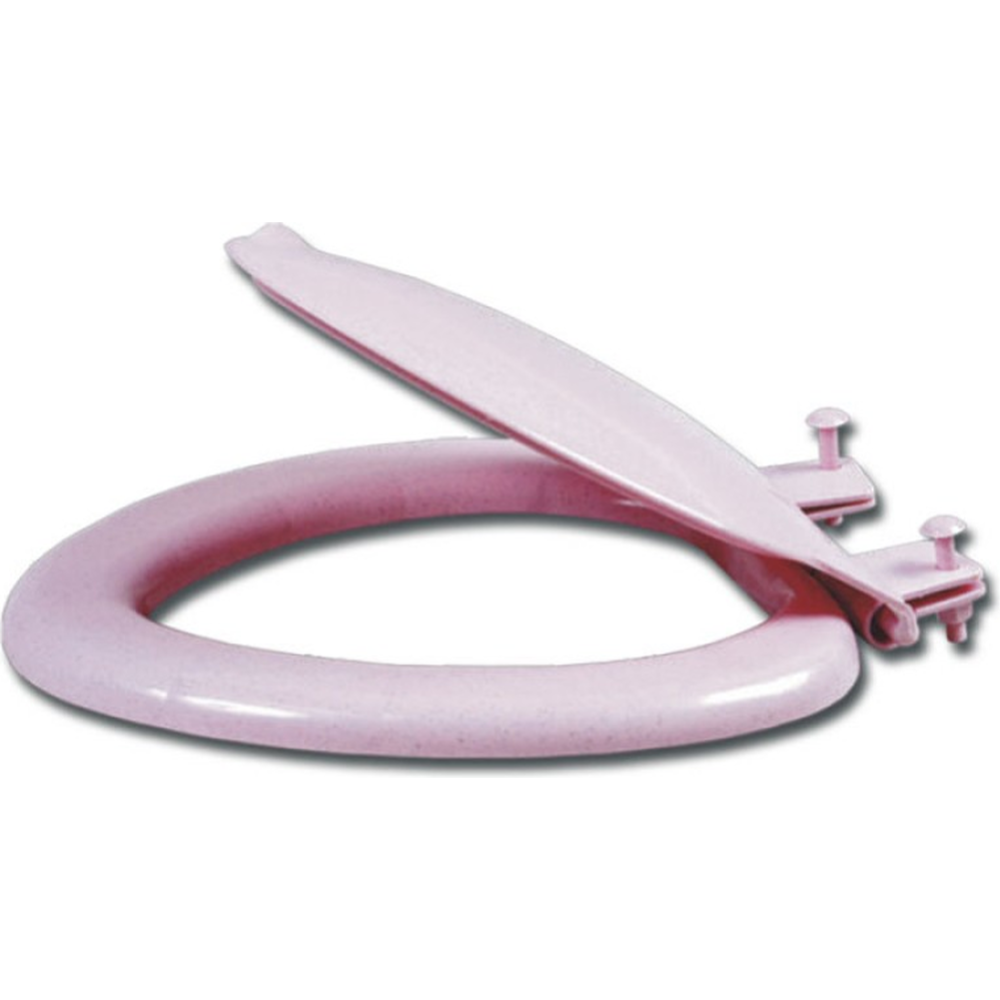 Сиденье для унитаза «Вир Пласт» Эконом 526, 20980526, розовый мрамор