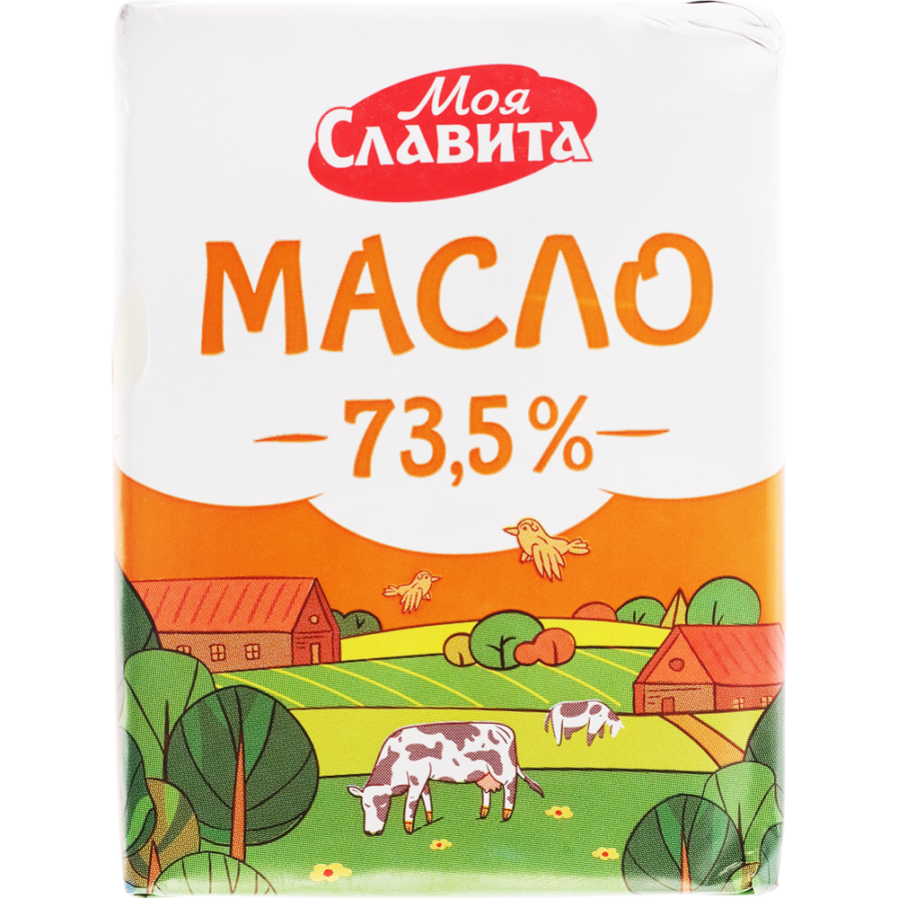 Масло сладкосливочное «Моя Славита» 73.5%, несоленое, 180 г #0