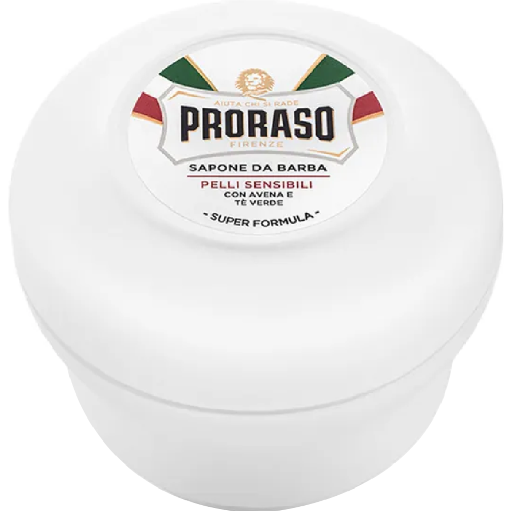 Мыло для бритья «Proraso» для чувствительной кожи, с экстрактом зеленого чая и овса, 150 мл 