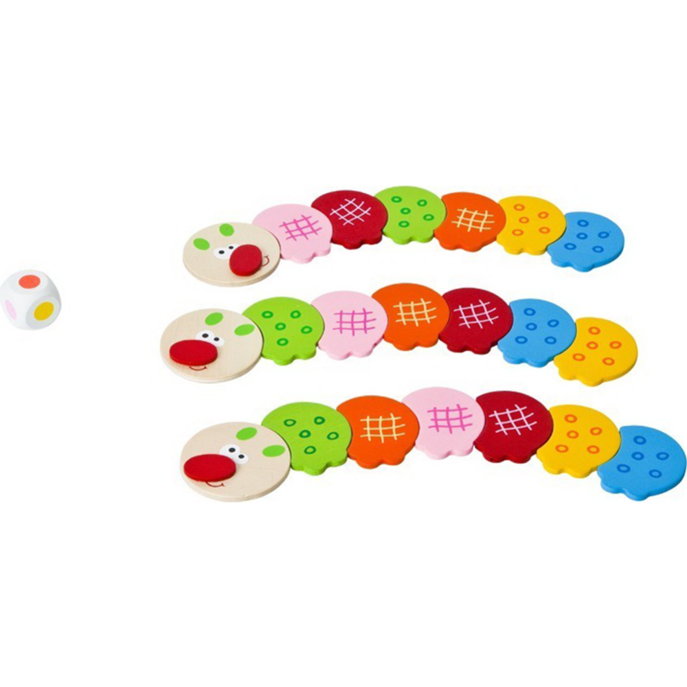Настольная игра «Step Puzzle» Разноцветные гусенички, 76123