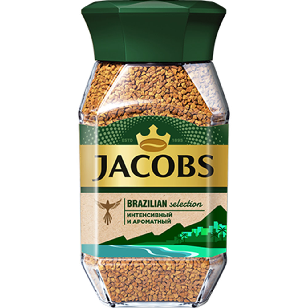 Кофе рас­тво­ри­мый «Jacobs» Brazilian selection, 180 г