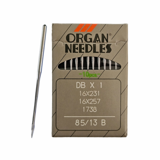 Иглы ORGAN  DB*1 85 SUK (для высокоэластичных тканей) для промышленных швейных машин (10 шт)