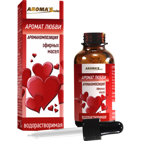 Водорастворимое эфирное масло «Aroma'Saules» Аромат любви, 30 мл