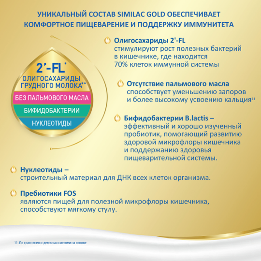 Смесь молочная сухая «Similac» Gold с 0 до 6 месяцев, 800 г