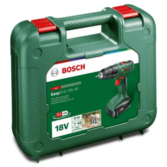 Шуруповерт «Bosch» EasyDrill 18V-40, 1 АКБ, 06039D8004