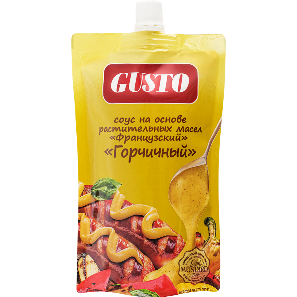 Соус «Gusto» Французский горчичный, 25%, 200 г #0