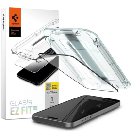 Защитное стекло SPIGEN GLAS.TR EZ FIT FC для IPHONE 15 черный