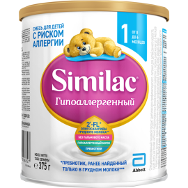 Смесь сухая «Similac» гипоаллергенная 1, 375 г