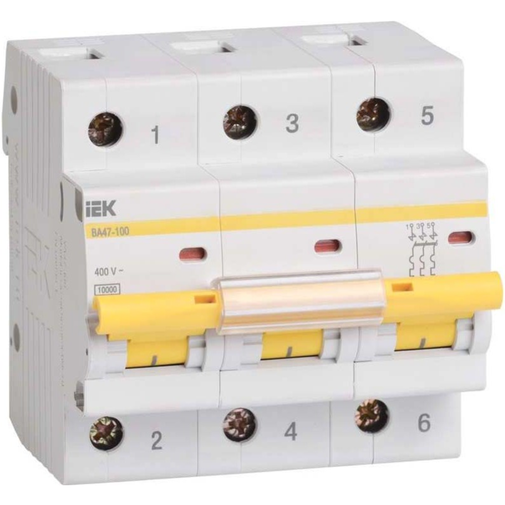 Выключатель автоматический «IEK» ВА 47-100, MVA40-3-063-C