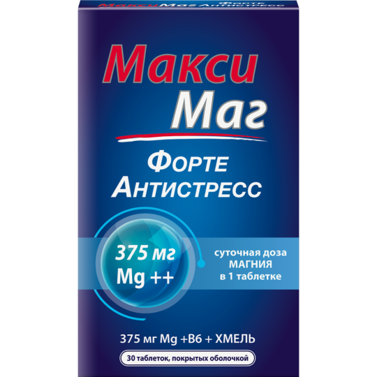 До­бав­ка к пище «Макси Маг Форте Антистресс»  №30, 22.5 г