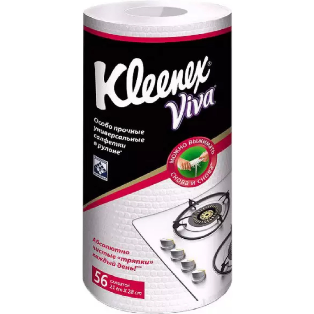 Салфетки в рулоне «Kleenex Viva» для уборки дома, 1 шт #0