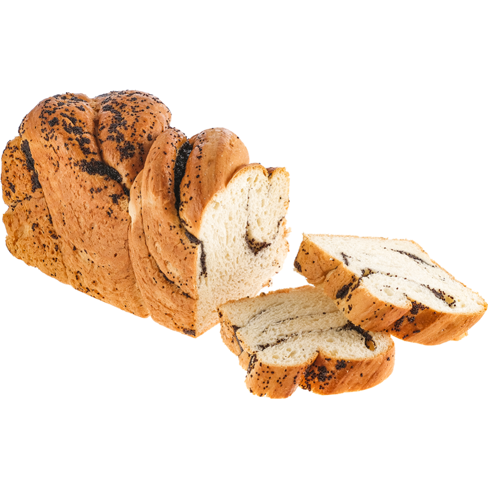 Пирог с маковой начинкой формовой «Наш хлеб» 450 г #0