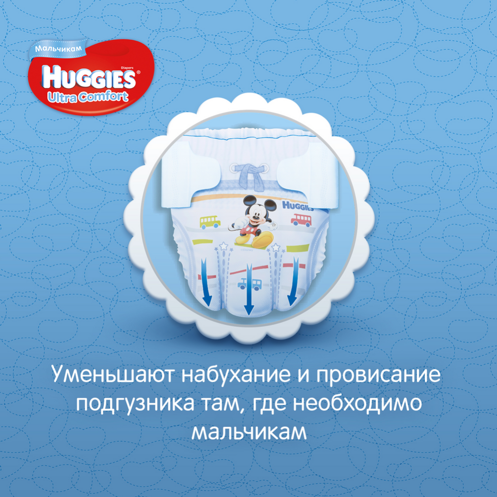 Подгузники детские «Huggies» Ultra Comfort, размер 4, 8-14 кг, 126 шт