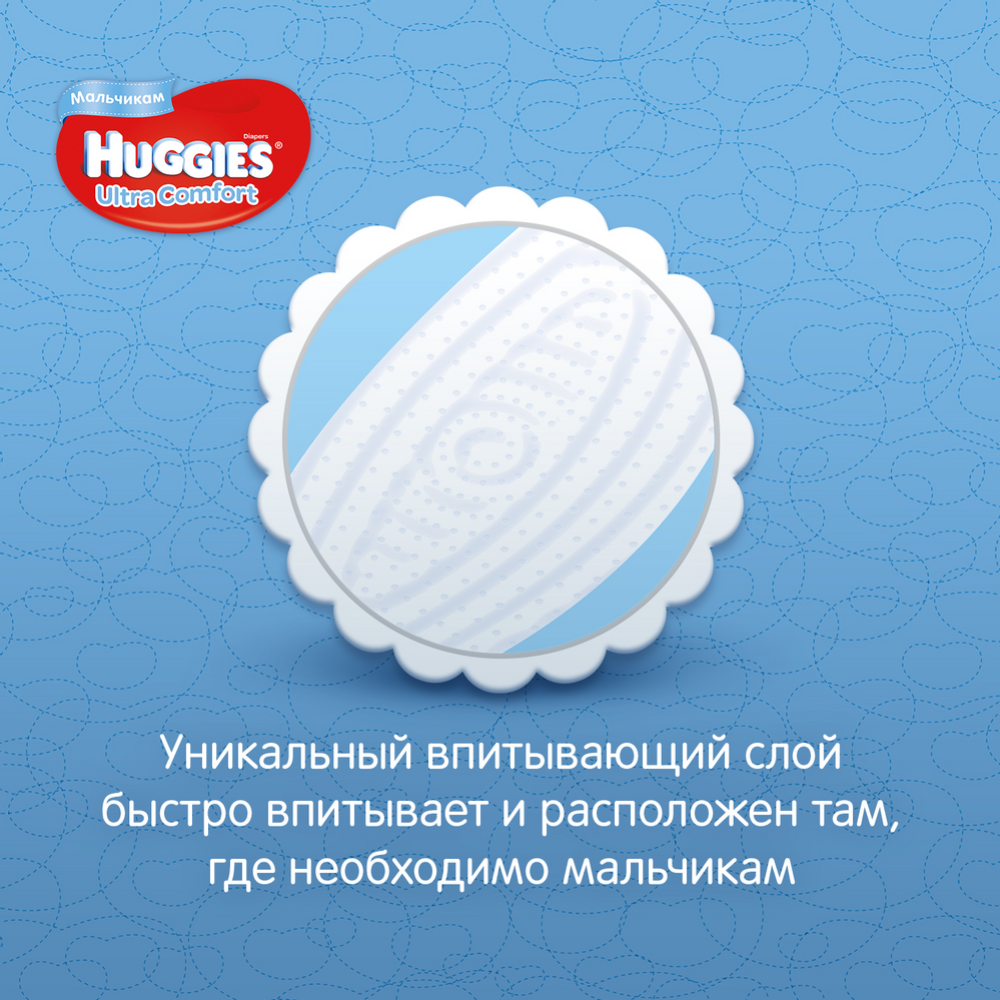 Подгузники детские «Huggies» Ultra Comfort, размер 4, 8-14 кг, 126 шт