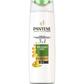 Шампунь для волос 3в1 «Pantene» слияние с природой укрепление и блеск, 360 мл