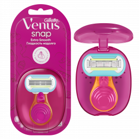 Бритва / станок для бритья жен­ский Gillette Venus Snap Embrace Extra Smooth с 1 кас­се­той