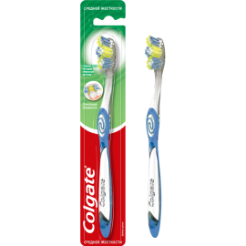 Зубная щетка «Colgate» средней жесткости, синий, 1 шт