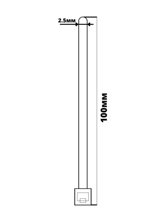 Хомут 2,5х100 мм морозостойкий (белый) (комплект 3х100 шт) TDM SQ0515-1101(3)