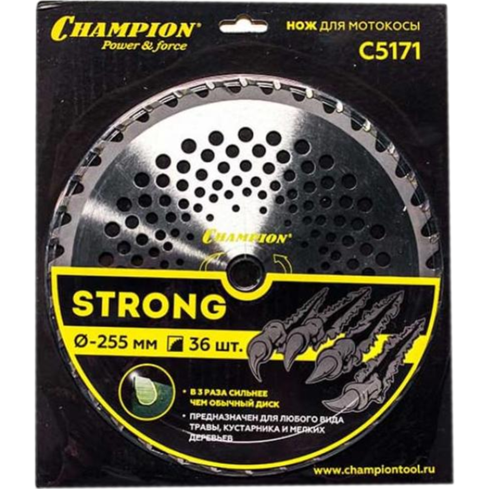 Нож для триммера «Champion» Strong 36/255/25.4, SRM-330ES/SRM-350ES.4605, C5171