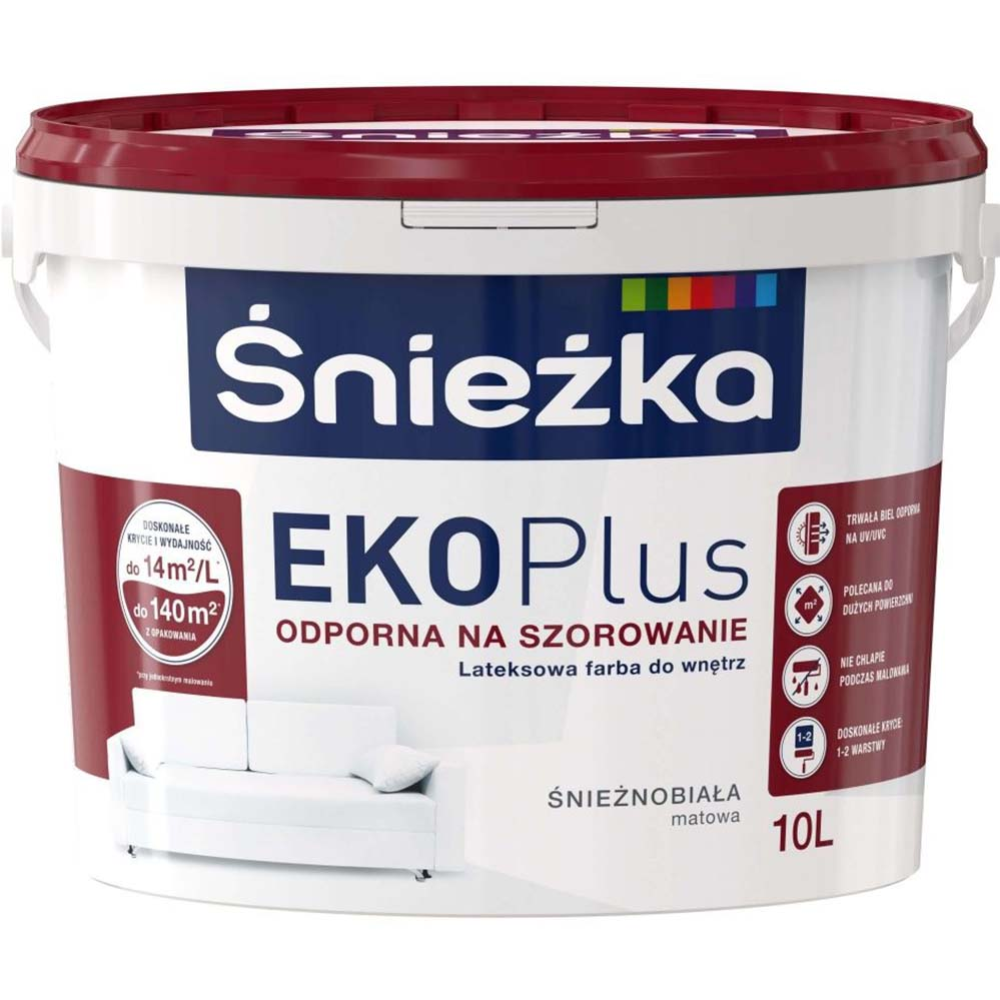 Картинка товара Краска «Sniezka» Eko Plus, 1 л