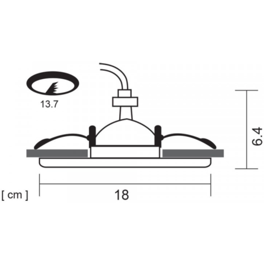 Точечный светильник «Arte Lamp» Apus A6664PL-1WH