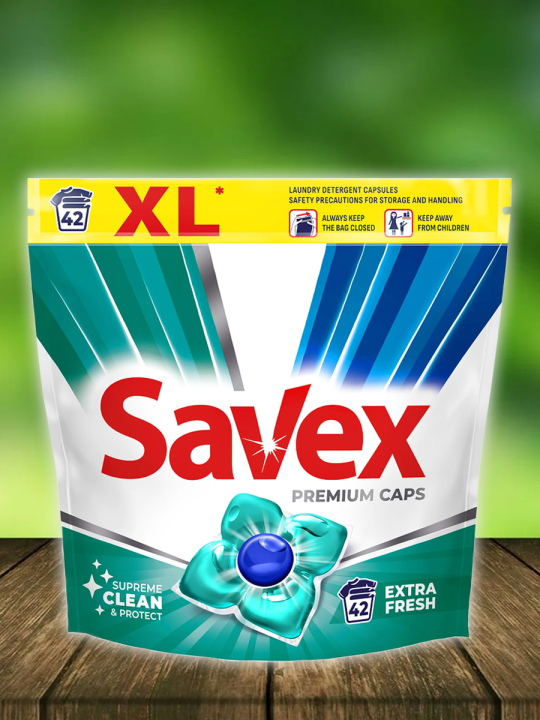 SAVEX Универсальные капсулы для стирки  Extra Fresh 42 шт