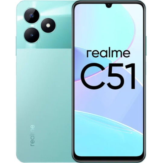 Смартфон Realme C51 RMX3830 6GB/256GB (мятно-зеленый)