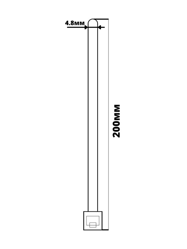 Хомут нейлоновый GNC-48-200-B, 4,8*200мм, комплект 2х100 шт, Черный, 1/150 475334(2)