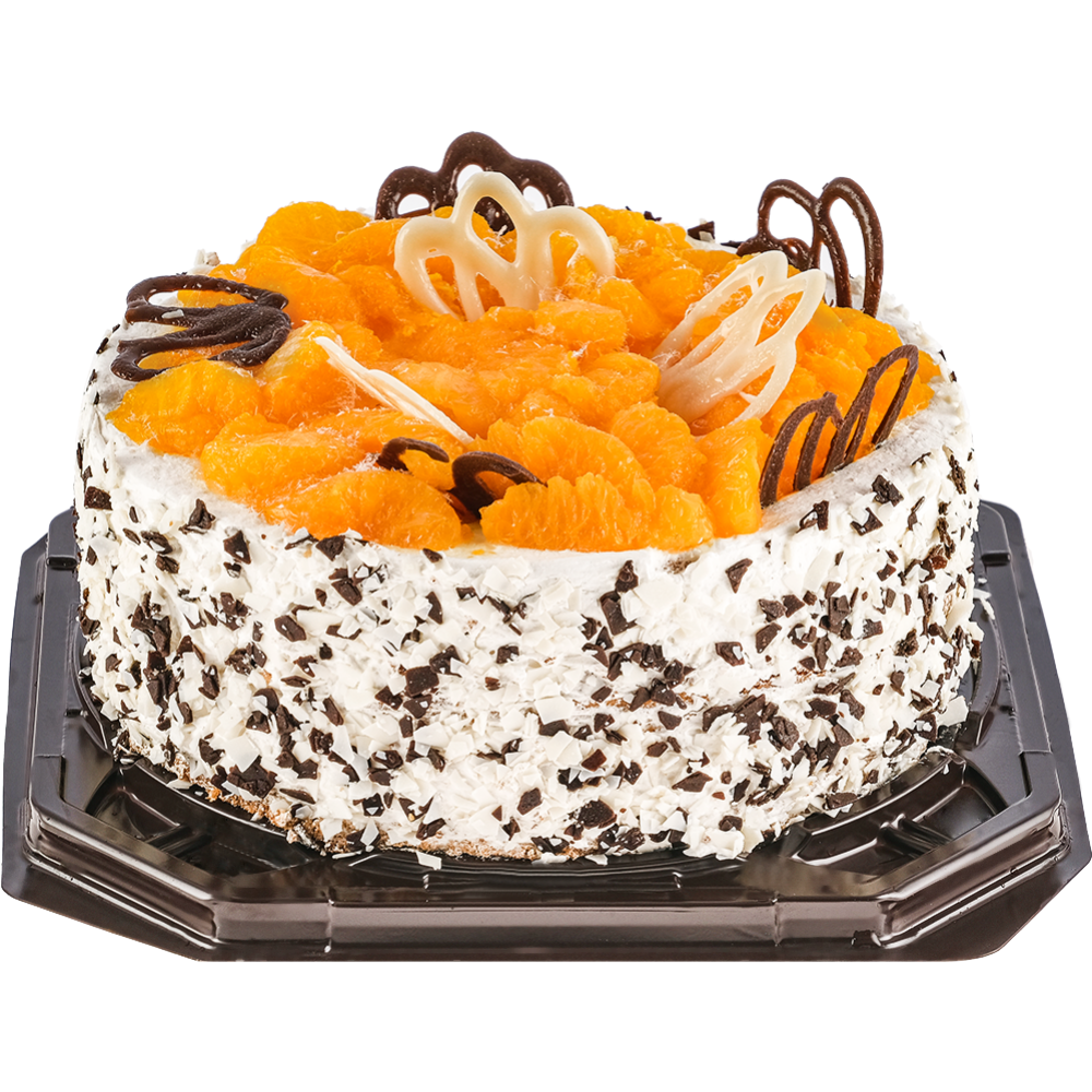 Торт «Bisconti» Йогуртовый с мандаринами, замороженный, 1/900 г #0