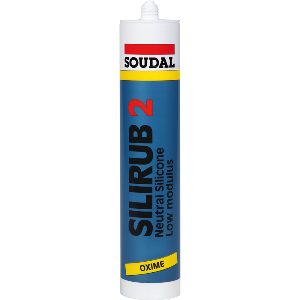 Герметик «Soudal» Silirub 2, 100251, 4410437, белый, 600 мл