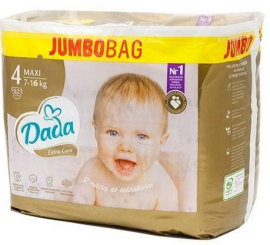 Подгузники  детские Dada Extra Care, размер 4, 7-16 кг, 82 шт.