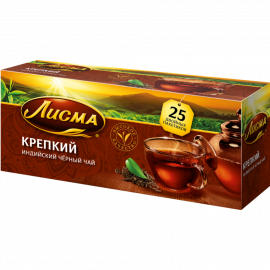Чай черный «Лисма» Крепкий, 25х2 г