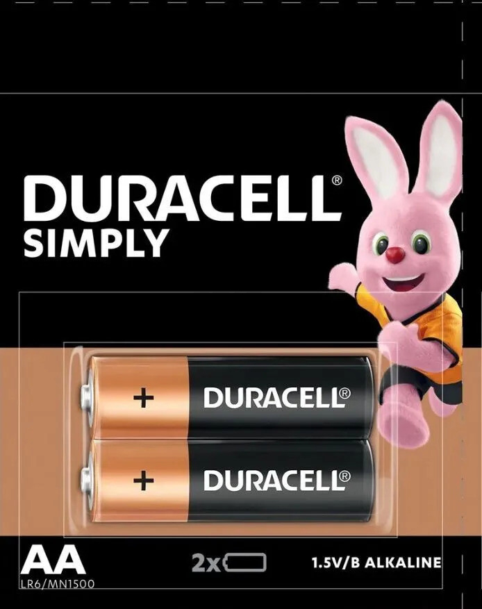 Батарейка DURACELL AA/LR6/MN1500 (2 шт. в блистере)