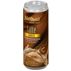 На­пи­ток мо­лоч­но-ко­фей­ный «Natura Selection» latte ваниль, 2,4%,220 мл