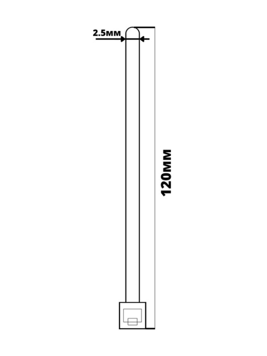 Стяжка кабельная 2,5*120мм нейлон, черный (комплект 5х100шт)TDM SQ0515-0202(5)