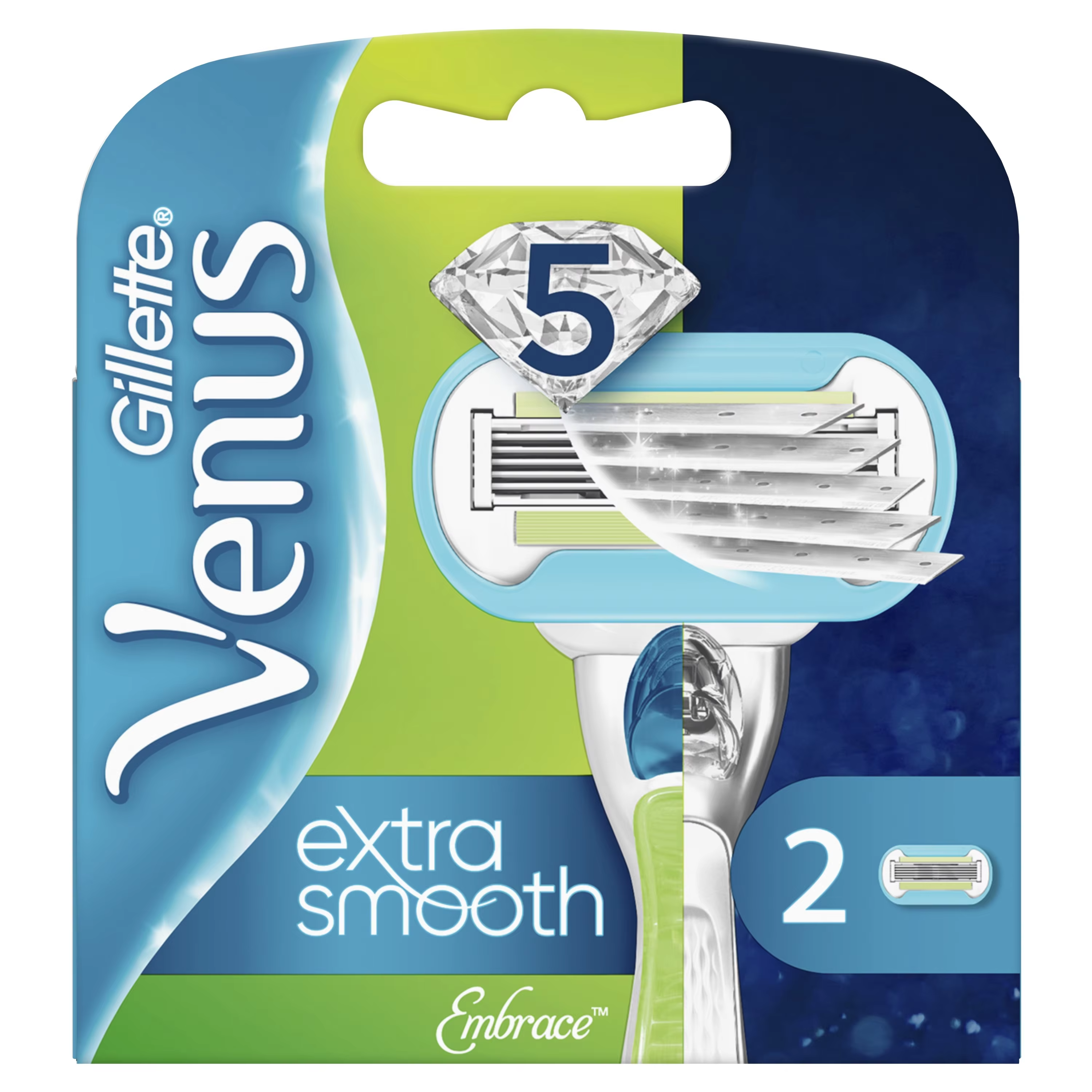 Сменные кассеты / лезвия для бритья женские Gillette Venus Embrace Extra Smooth 2 шт.