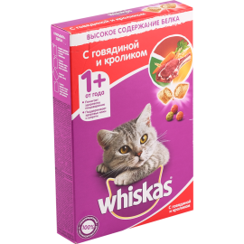 Корм для кошек «Whiskas» говядина, кролик, ягнёнок, 350 г