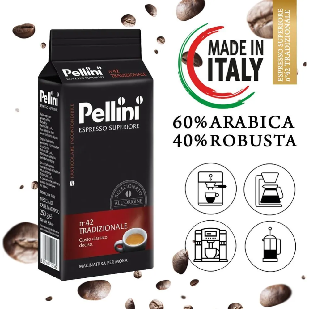 Кофе молотый «Pellini» Espresso Superiore n°42 Tradizionale, 250 г #1