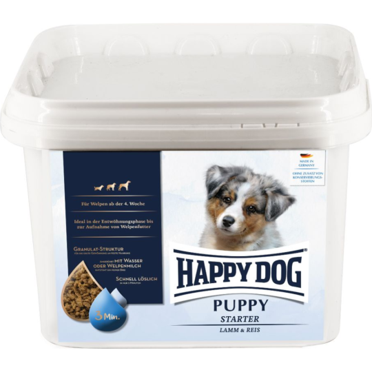 Корм для щенков «Happy Dog» Puppy Starter Lamm & Reis, 60989, ягненок и рис, 1.5 кг